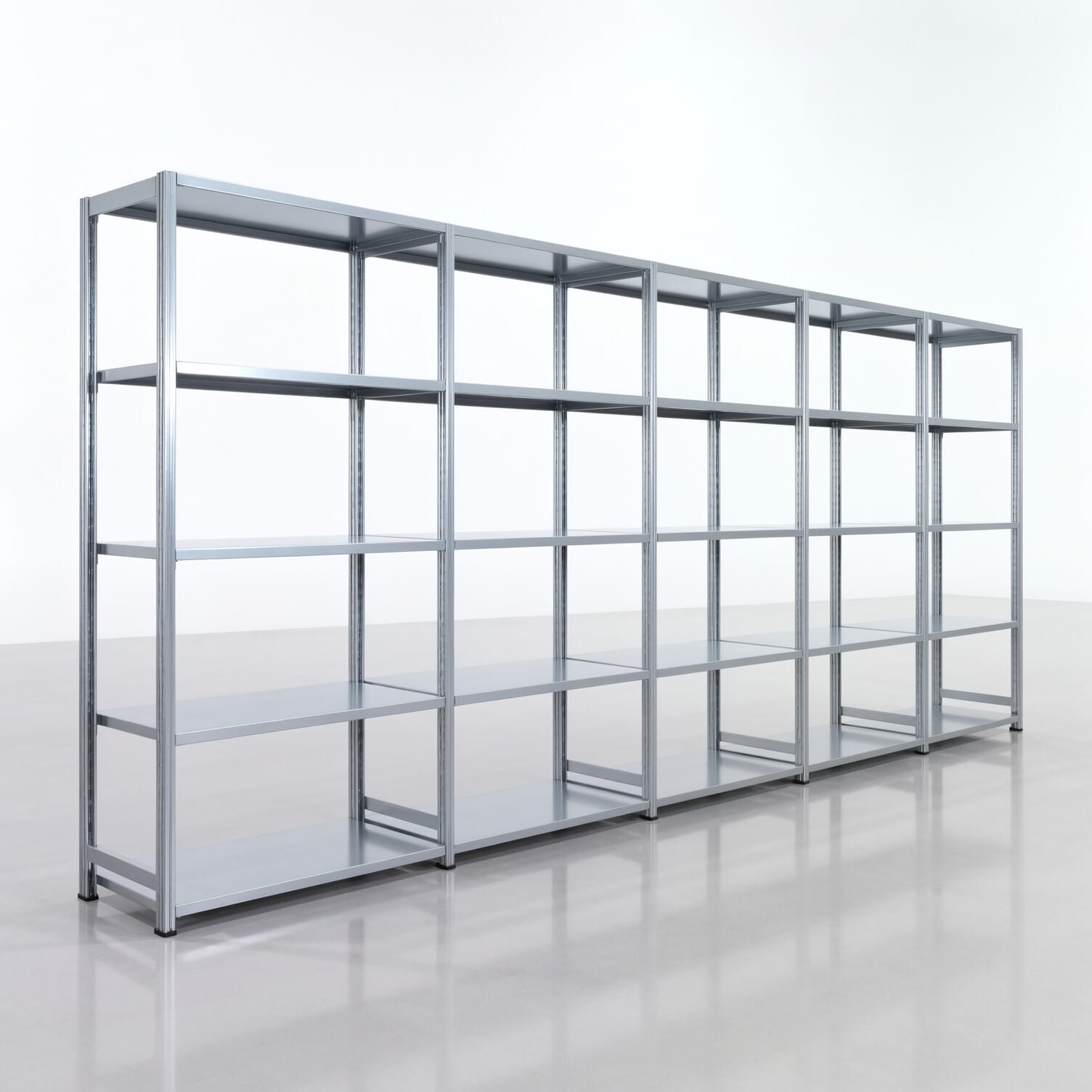 Legbordstelling FBX 4000, H: 2.000 mm, B: 5.017 mm mm, T: 500 mm, Niveaus: 5