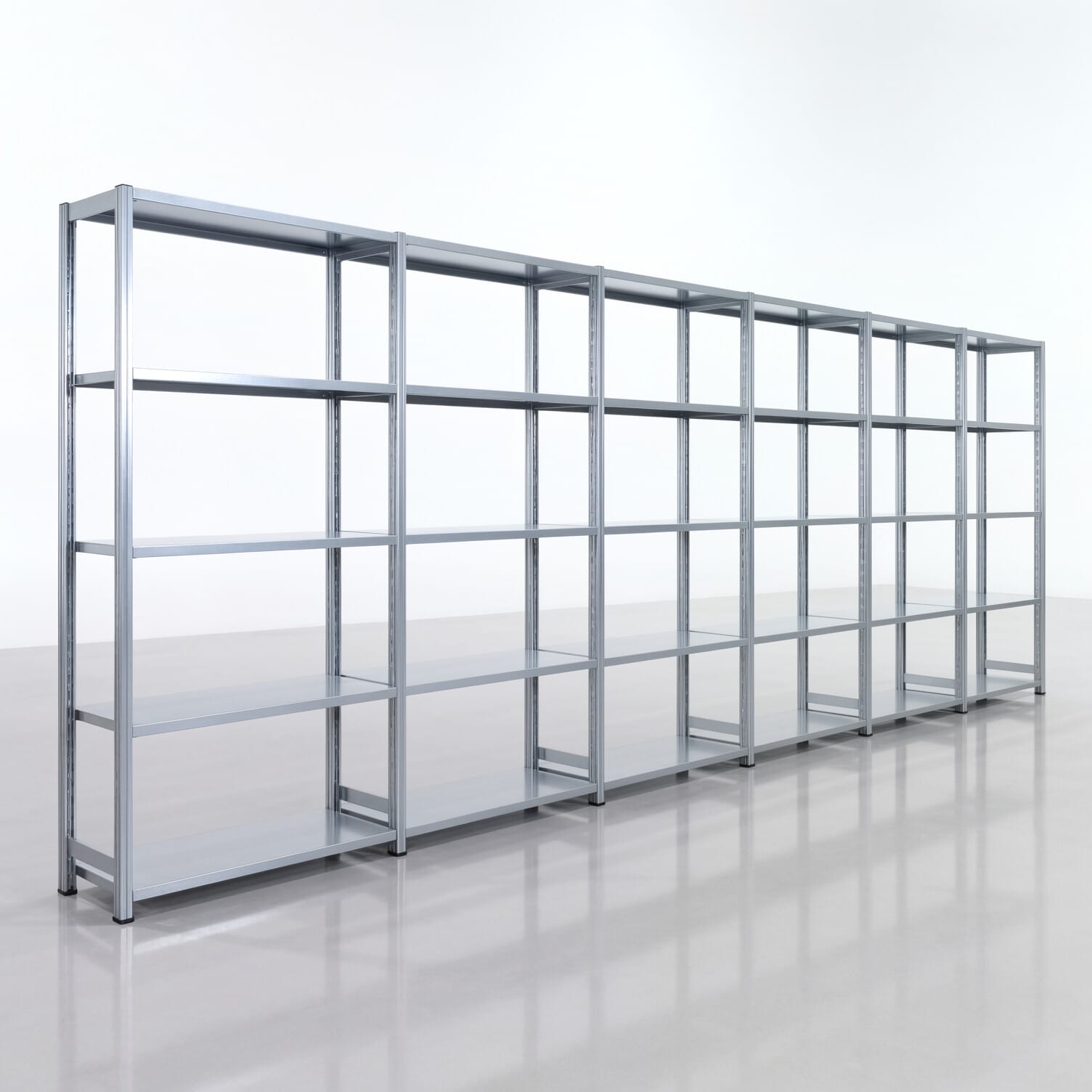 Legbordstelling FBX 4000, H: 2.000 mm, B: 6.014 mm mm, T: 400 mm, Niveaus: 5