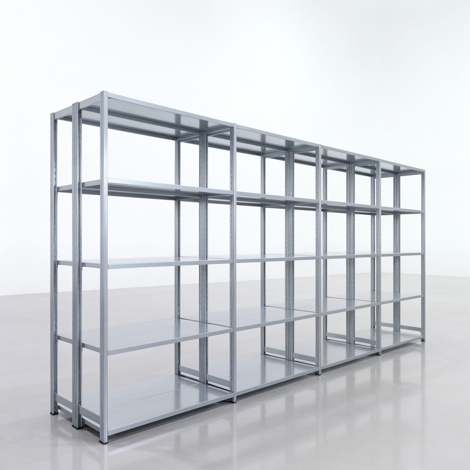 Legbordstelling FBX 4000, H: 2.250 mm, B: 4.820 mm mm, T: 400 mm, Niveaus: 5