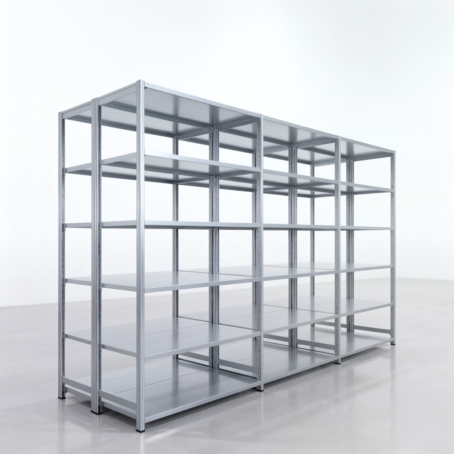 Legbordstelling FBX 4000, H: 2.250 mm, B: 3.623 mm mm, T: 600 mm, Niveaus: 6