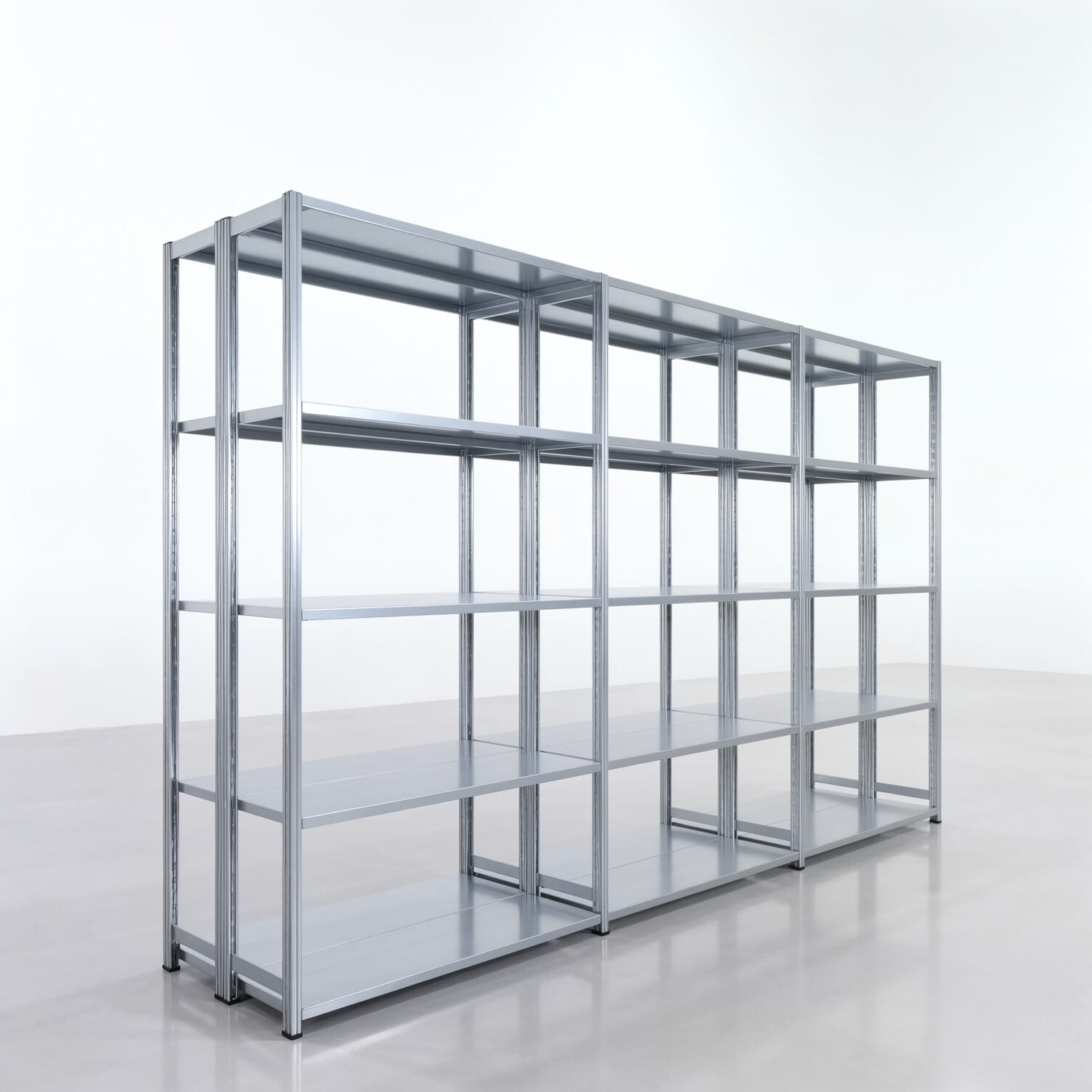 Legbordstelling FBX 4000, H: 2.350 mm, B: 3.923 mm mm, T: 400 mm, Niveaus: 5