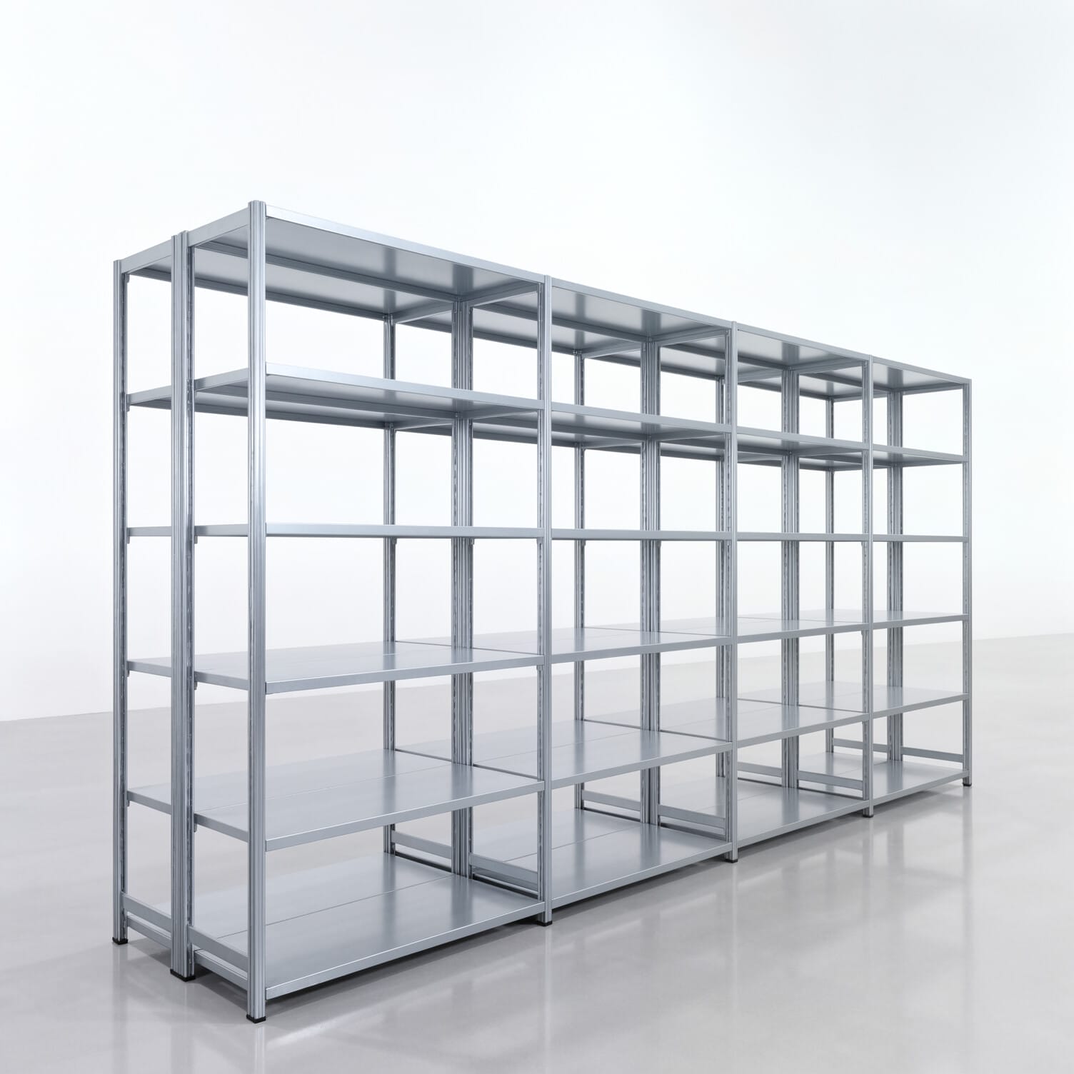 Legbordstelling FBX 4000, H: 2.350 mm, B: 4.820 mm mm, T: 500 mm, Niveaus: 6