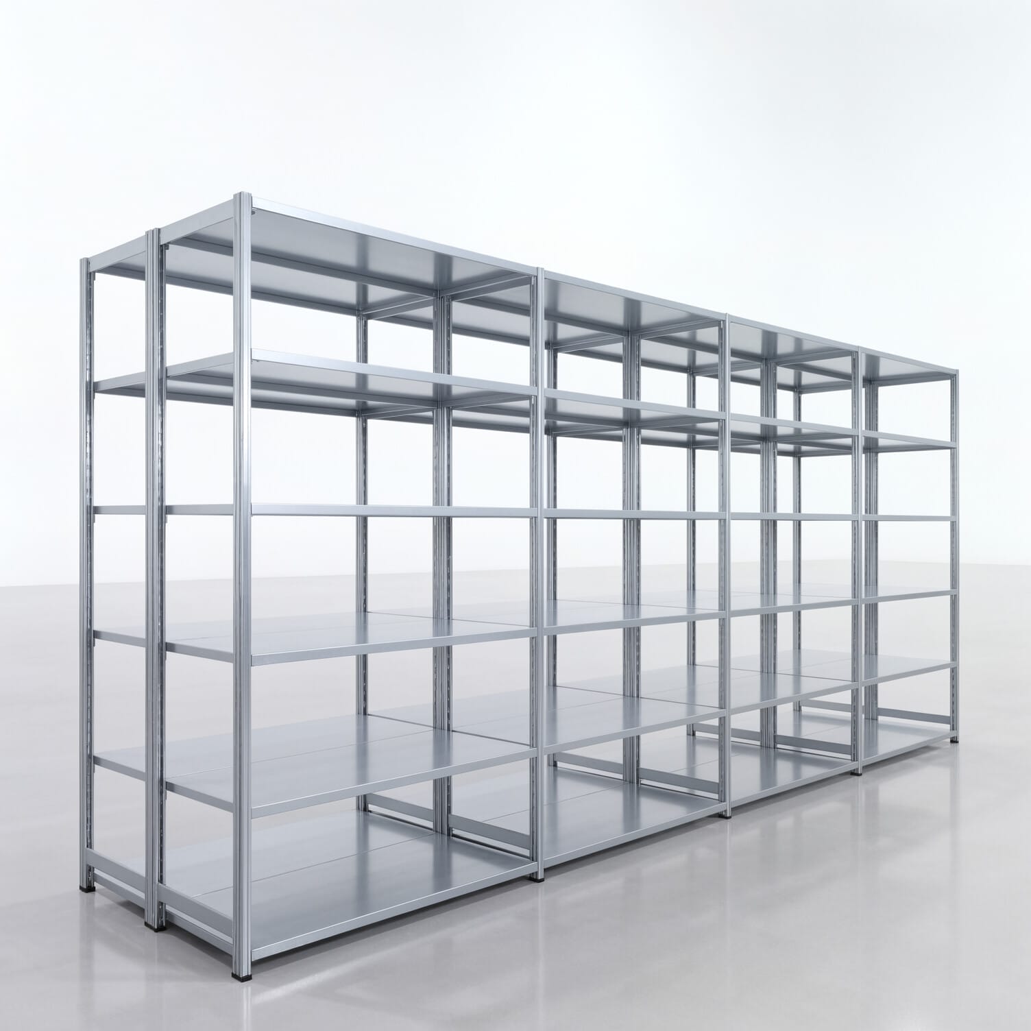 Legbordstelling FBX 4000, H: 2.350 mm, B: 5.220 mm mm, T: 600 mm, Niveaus: 6