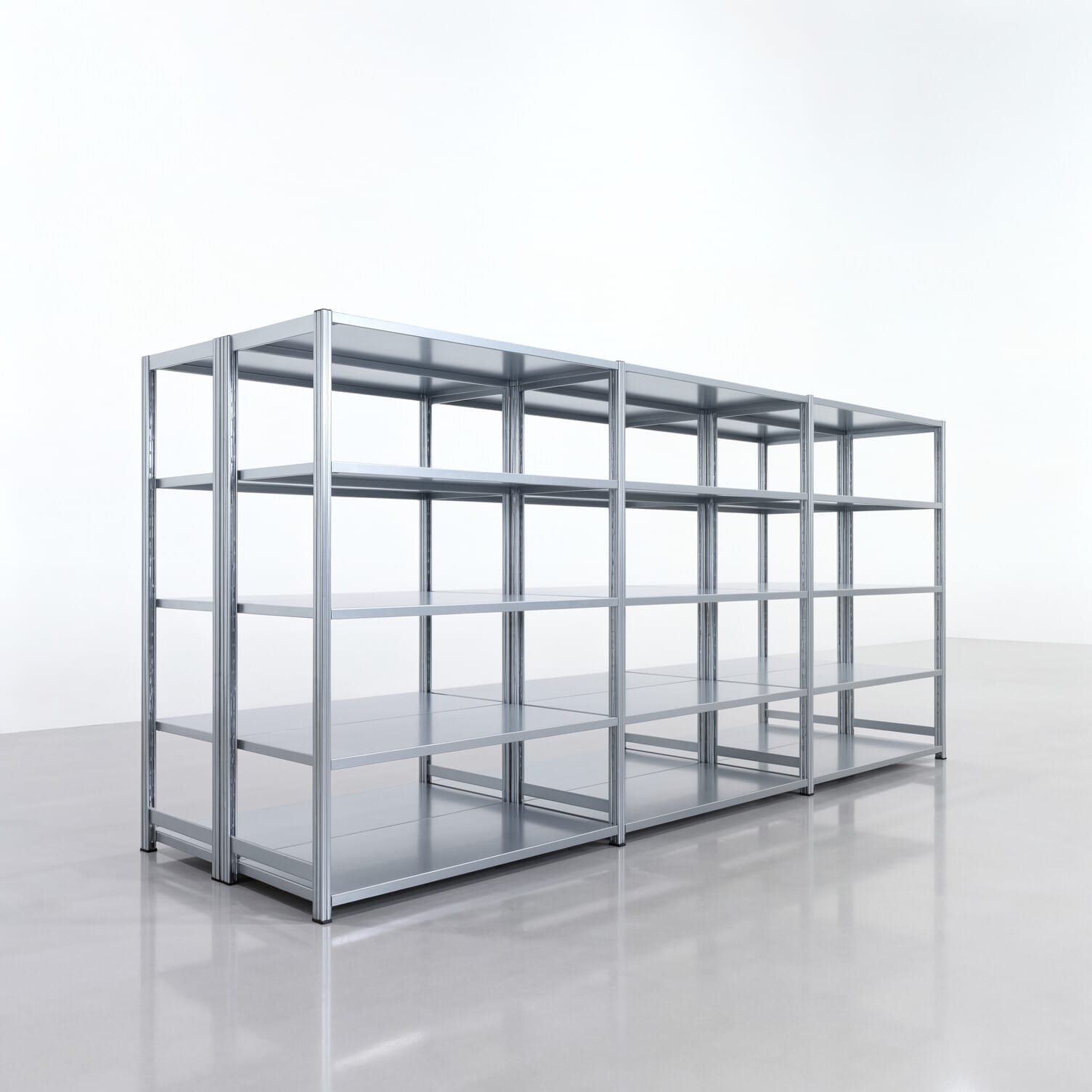 Legbordstelling FBX 4000, H: 1.750 mm, B: 3.923 mm mm, T: 600 mm, Niveaus: 5