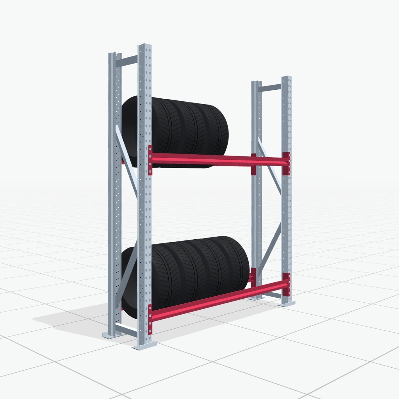 Bandenstellingen RSX 5000, H: 2.000 mm, B: 1.626 mm mm, T: 400 mm (13 - 15