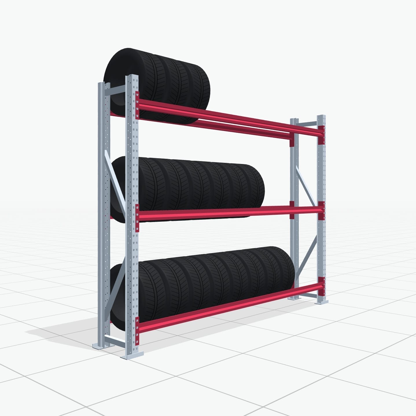 Bandenstellingen RSX 5000, H: 2.000 mm, B: 2.616 mm mm, T: 400 mm (13 - 15