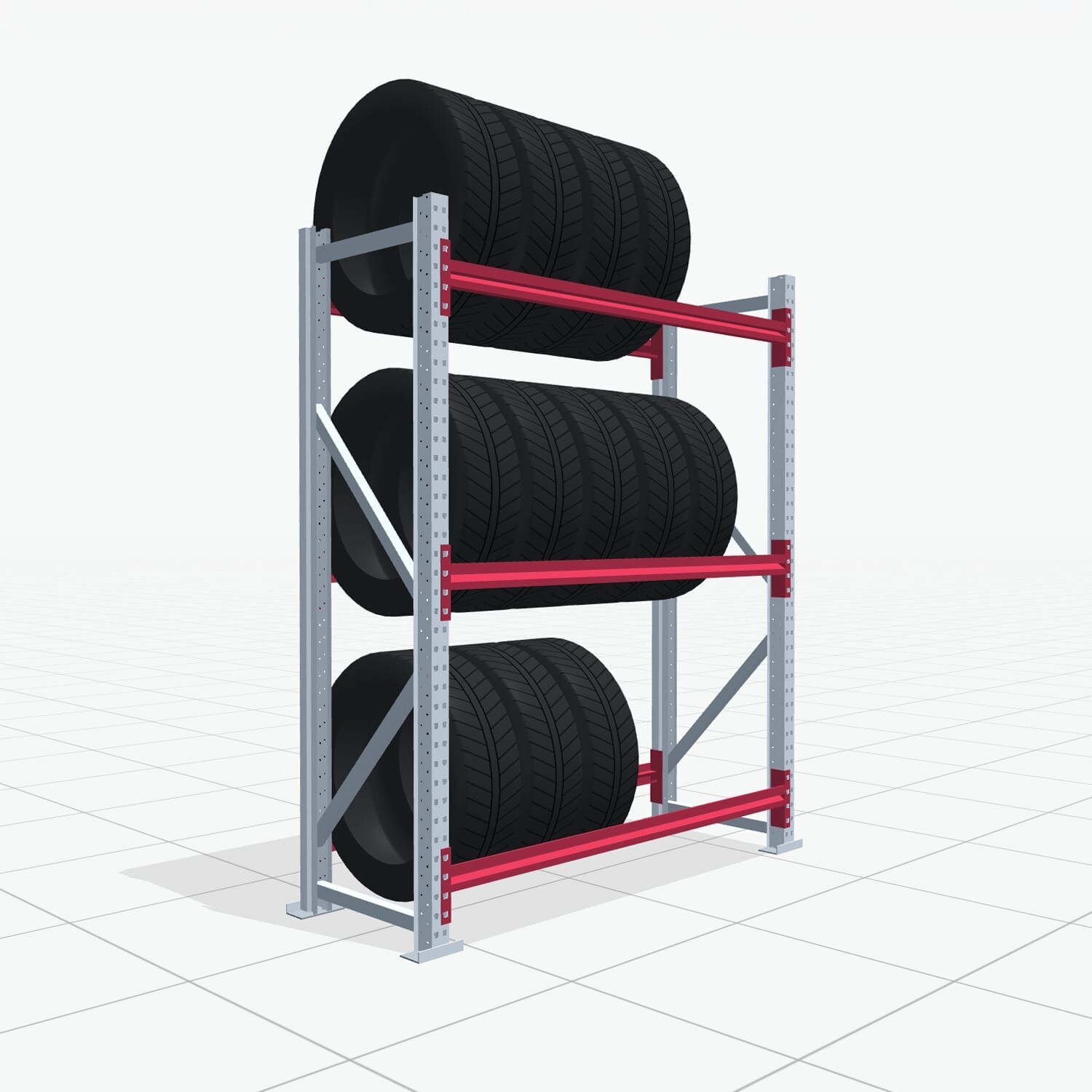 Bandenstellingen RSX 5000, H: 2.000 mm, B: 1.626 mm mm, T: 600 mm (19 - 21
