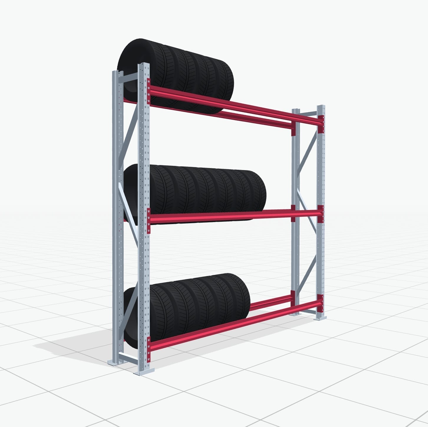 Bandenstellingen RSX 5000, H: 2.400 mm, B: 2.616 mm mm, T: 400 mm (13 - 15