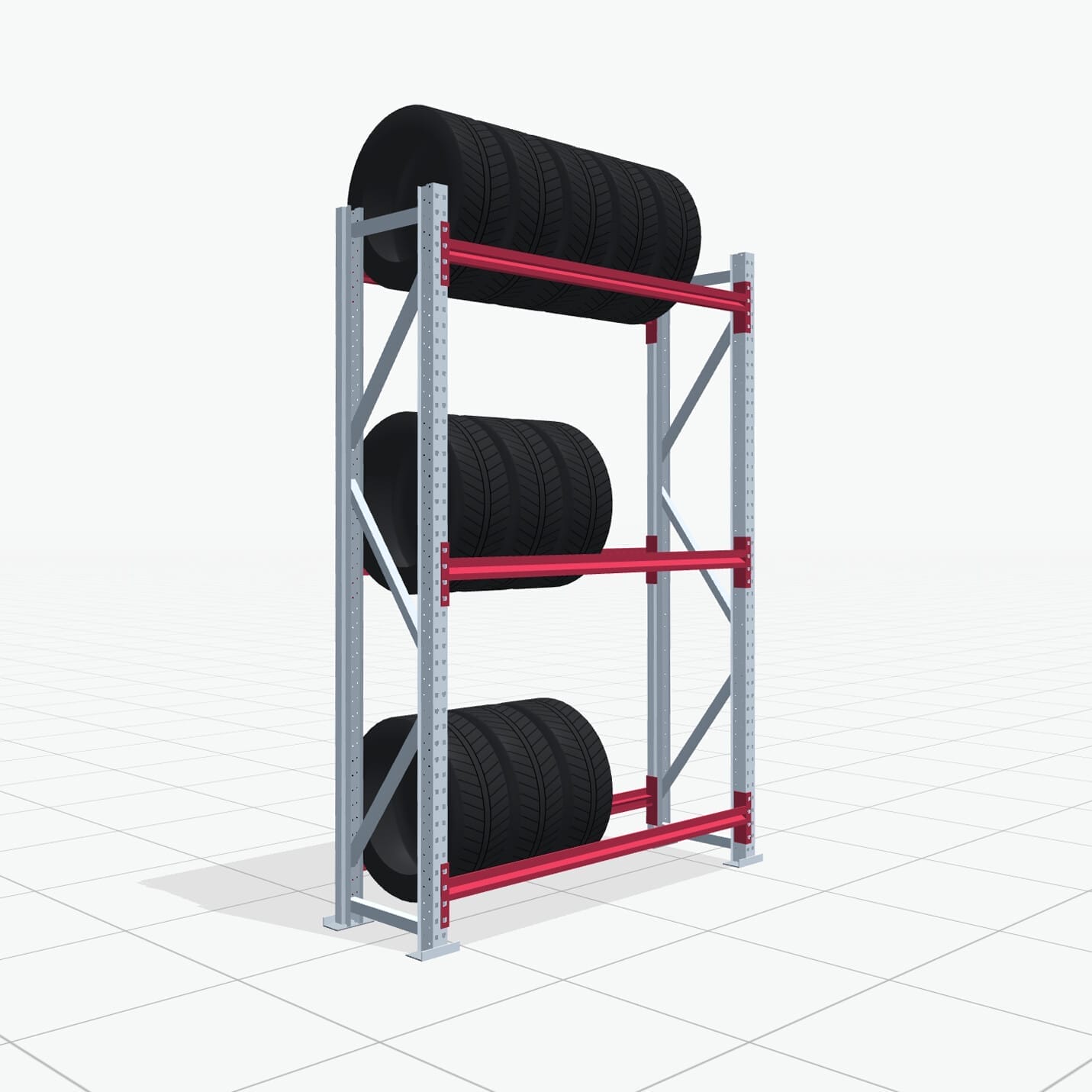 Bandenstellingen RSX 5000, H: 2.400 mm, B: 1.626 mm mm, T: 500 mm (16 - 18