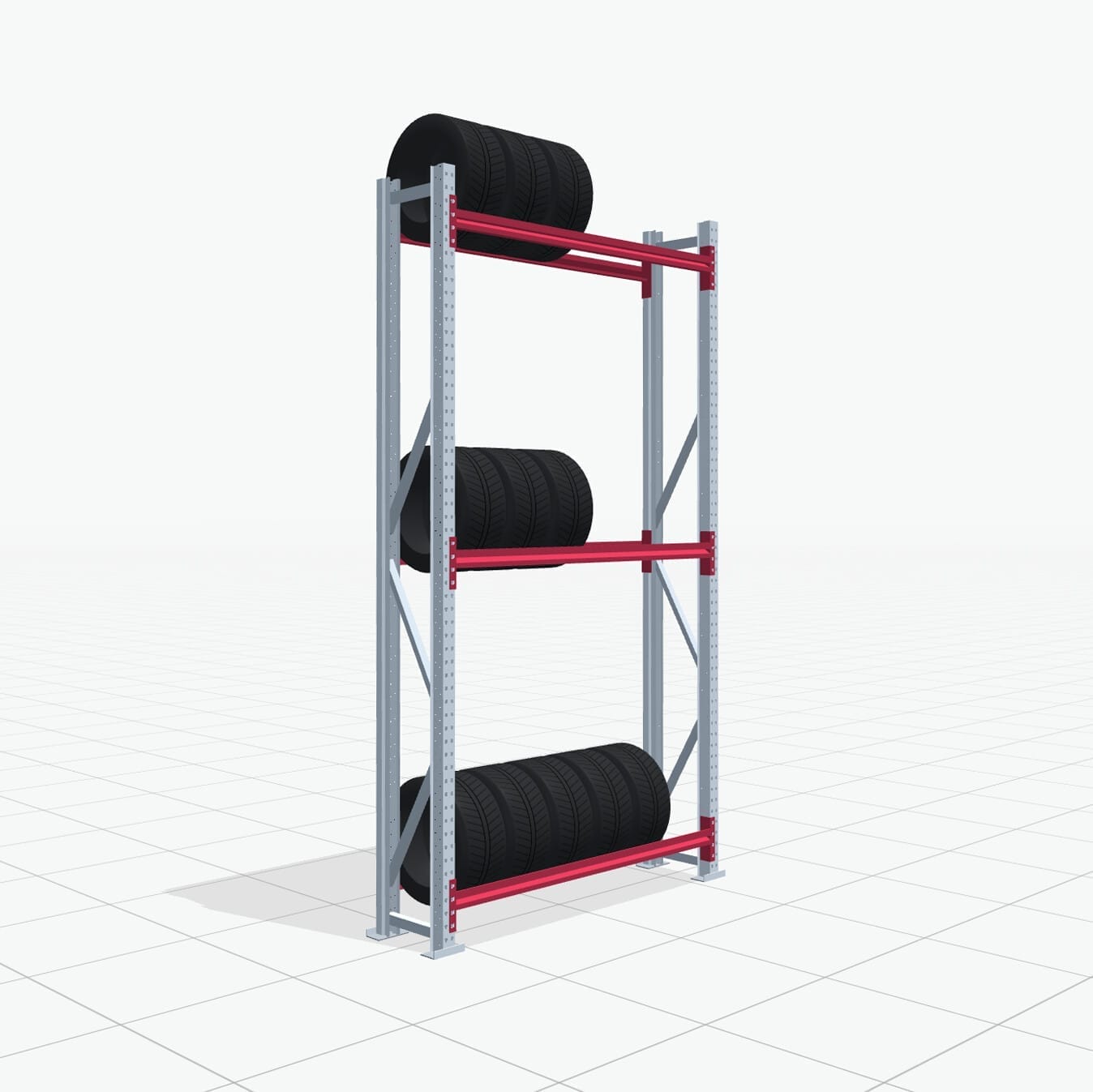 Bandenstellingen RSX 5000, H: 3.000 mm, B: 1.626 mm mm, T: 400 mm (13 - 15