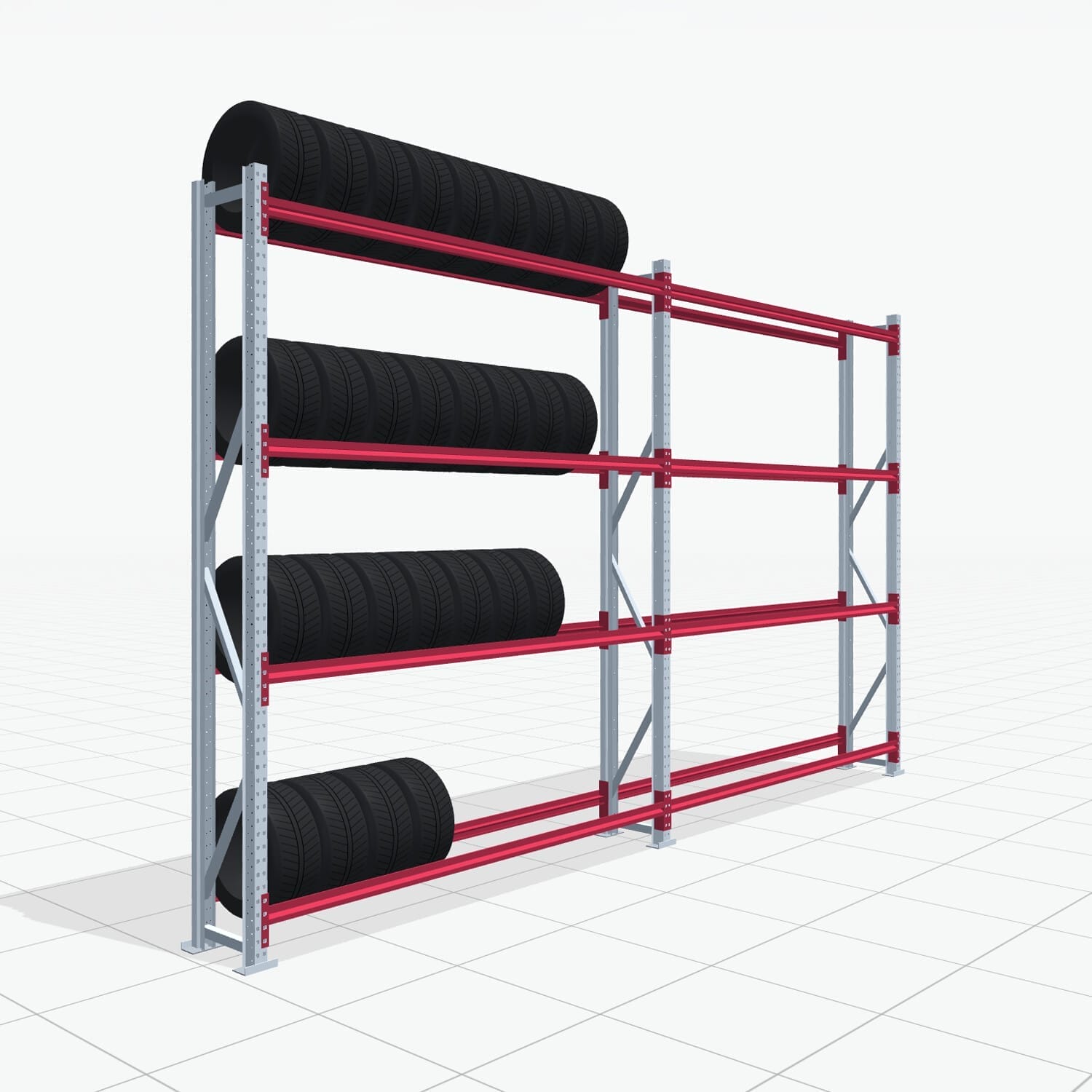 Bandenstellingen RSX 5000, H: 3.000 mm, B: 5.167 mm mm, T: 400 mm (13 - 15