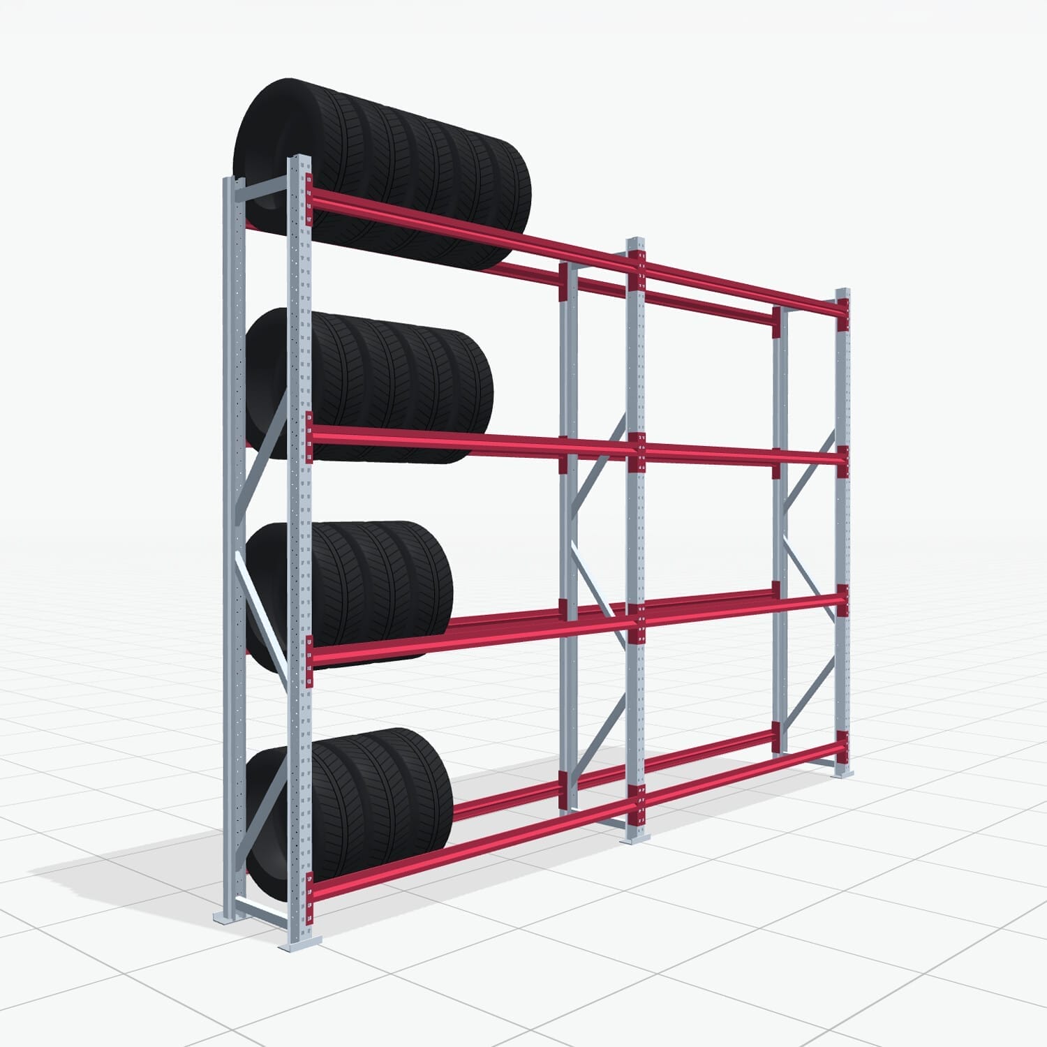 Bandenstellingen RSX 5000, H: 3.000 mm, B: 4.177 mm mm, T: 500 mm (16 - 18