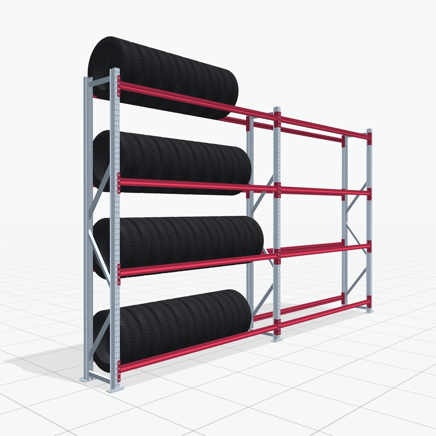 Bandenstellingen RSX 5000, H: 3.000 mm, B: 5.167 mm mm, T: 500 mm (16 - 18